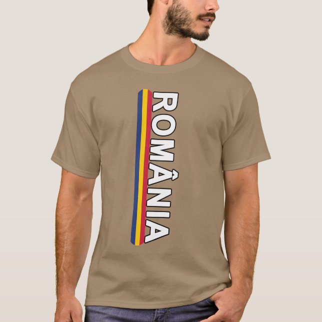 Camiseta Romanian Language SportsStyle Flag And Emblem girl (Frente)