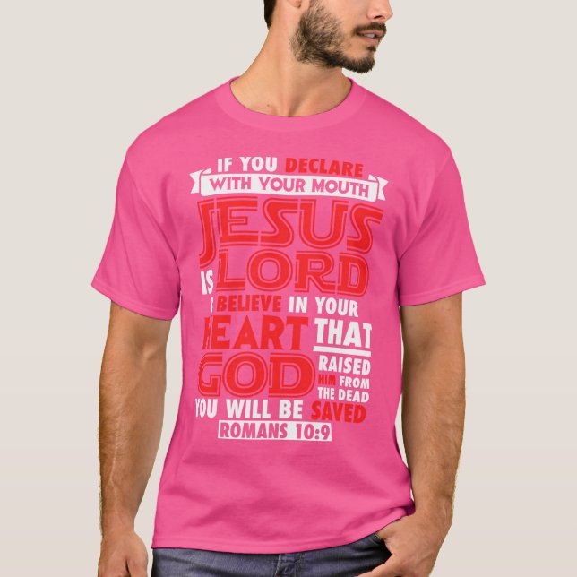 Camiseta Romanos 109 Jesus é Deus (Frente)