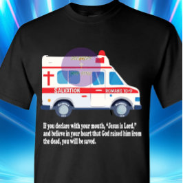 Camiseta Romanos 10:9 Escritura - Cristão - Salvação