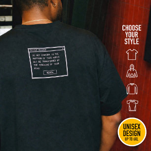 Camiseta Romanos 12:2 Janela de Alerta de Computador Preto 