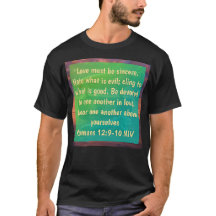 Camiseta Romanos 12:9-10