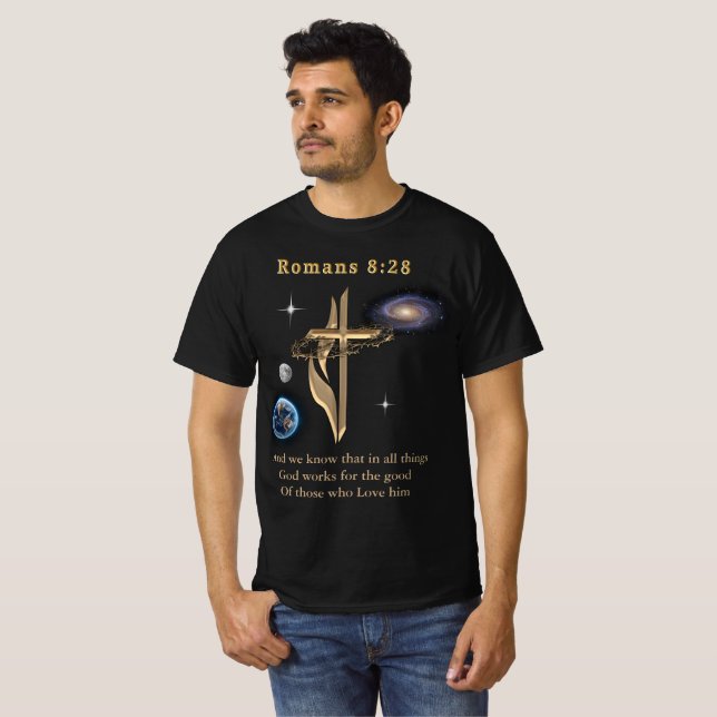 Camiseta Romanos 8:28 (Frente Completa)