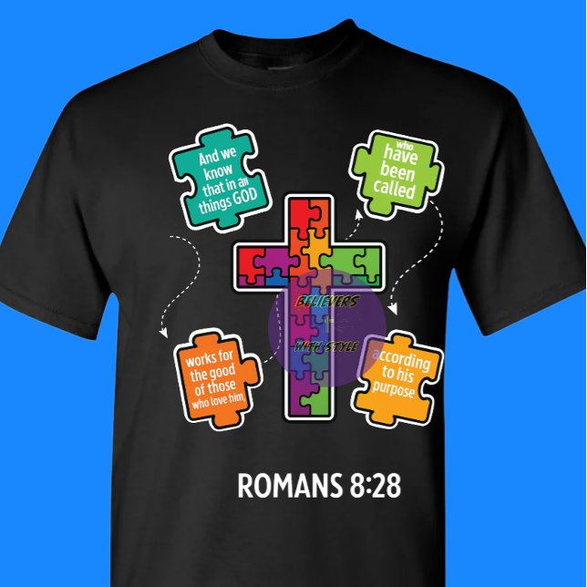Camiseta Romanos 8:28 - Cristão (Criador carregado)