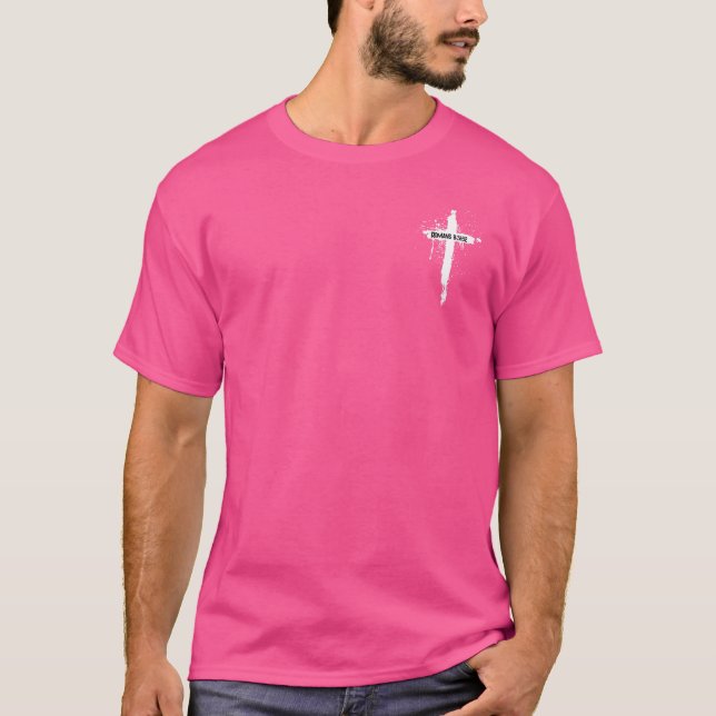 Camiseta Romanos 8:31-32 Camisa-T Inspiracional (Frente)