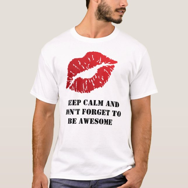 Camiseta Romantic chic luxe red lips (Frente)