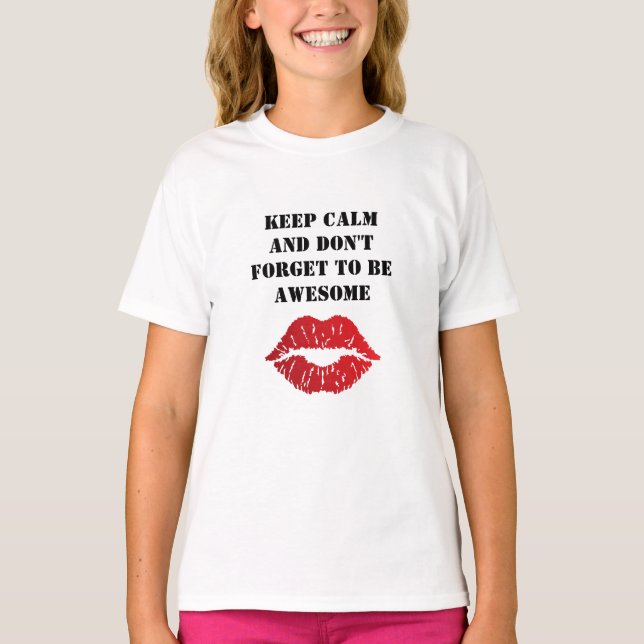 Camiseta Romantic chic luxe red lips (Frente)
