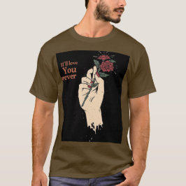 Camiseta Romantic “I’ll Love You” Graphic T-Shirt – Vintage