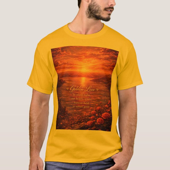 Camiseta Romantic Quote Nature Landscape Design (Frente)