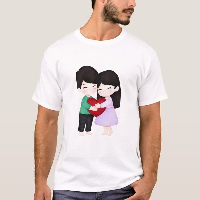 Camiseta Romantic Valentine’s Day Quote T-Shirt (Frente)