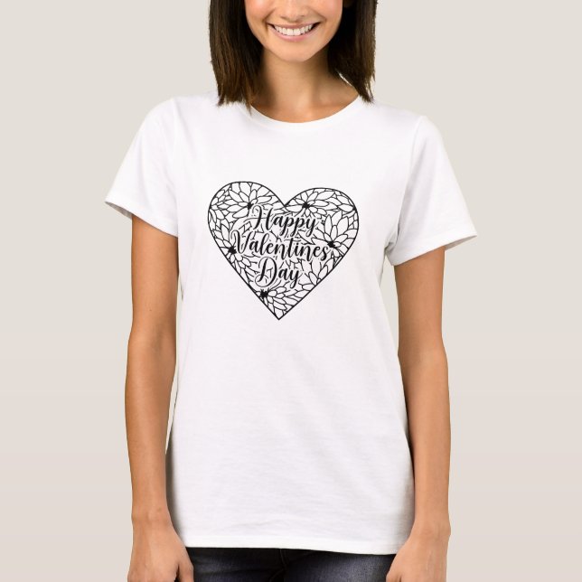 Camiseta Romantic Valentine’s Day Quote T-Shirt (Frente)