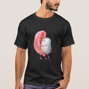 Camiseta Romântica Maguro Sushi Hug E Kiss Cute Kawaii Ani
