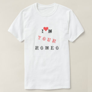 Camiseta Romântica para Romeo Engraçado