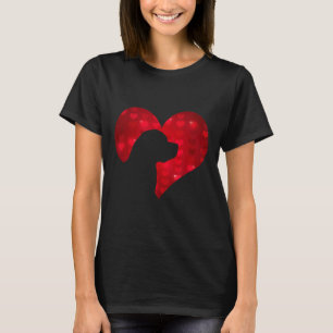 Camiseta Romântico Adoro O Meu Presente De Cachorro Rottwei