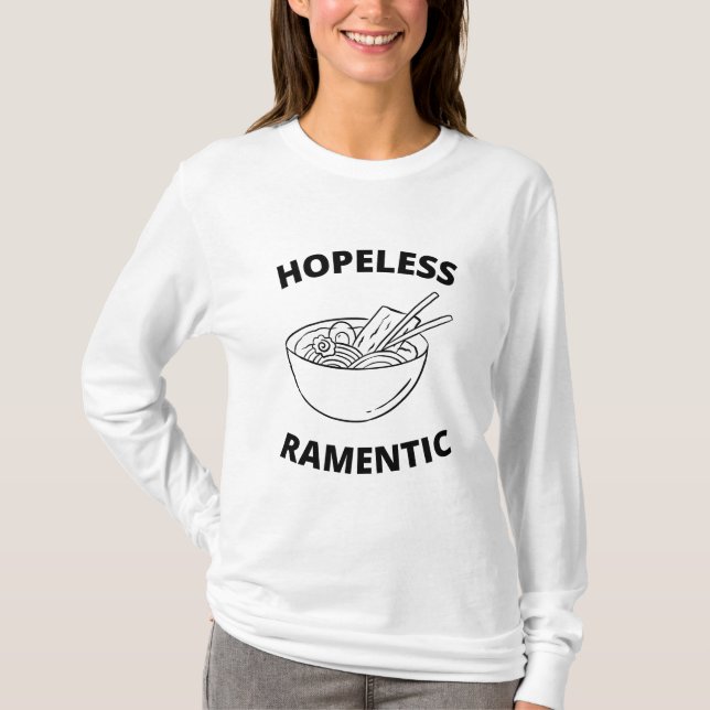 Camiseta Romântico Sem Esperança  (Frente)