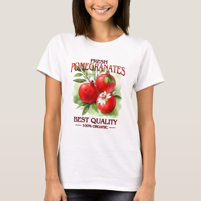 Camiseta Romãs Frescas - Melhor Qualidade (Frente)