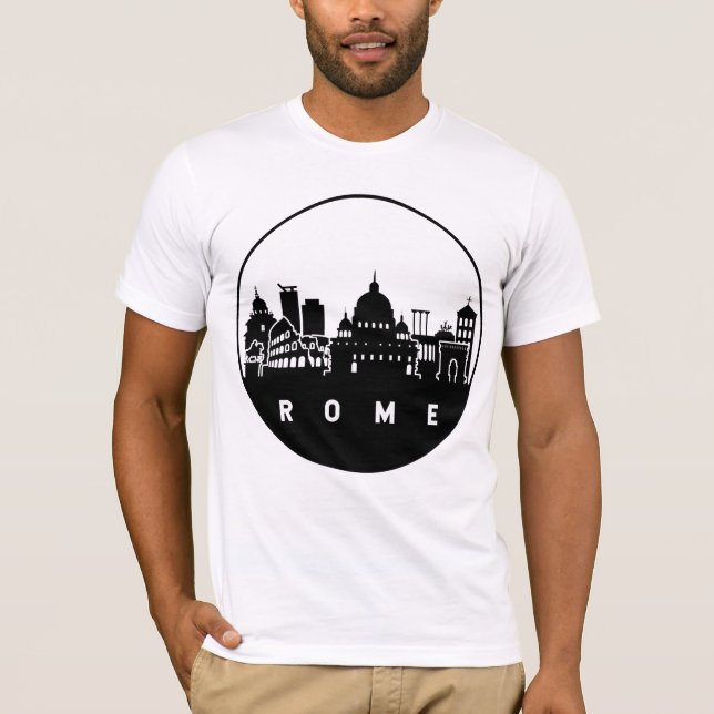 Camiseta Rome Italy Skyline (Frente)