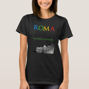 Camiseta Rome Jubileu Peregrinos da Esperança 2025 Deus Cri