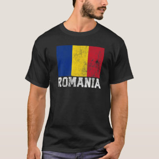 Camiseta Romena Romênia Sinalizador Doméstico Homens do Sou