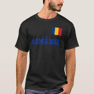 Camiseta Romênia - Bandeira Nacional România no Peito