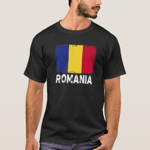 Camiseta Romênia: Bandeira Suporta Mulheres Pessoas Romenas