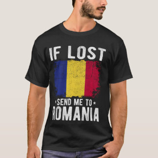 Camiseta Romênia Flag Souvenir - Se perdido envie-me para a