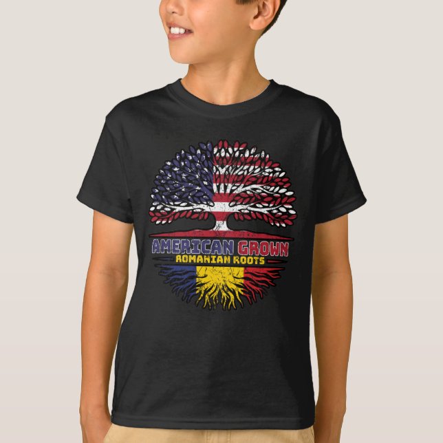 Camiseta Romênia Romênia Romênia EUA EUA EUA Estados Unidos (Frente)