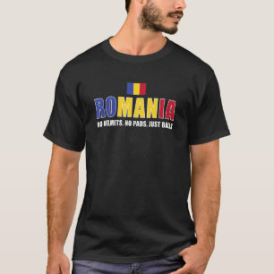 Camiseta Romênia sem capacetes sem propaganda só dá cabo do