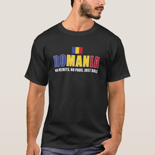 Camiseta Romênia sem capacetes sem propaganda só dá cabo do (Frente)
