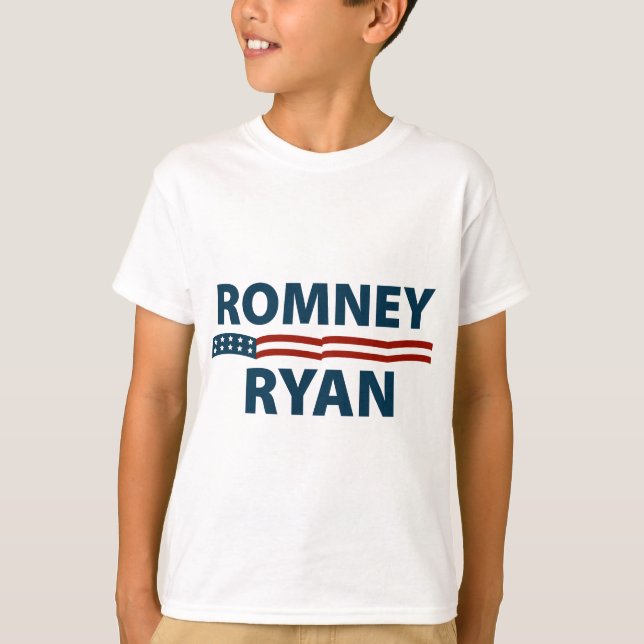 Camiseta Romney Ryan Stars and Stripes (Frente)