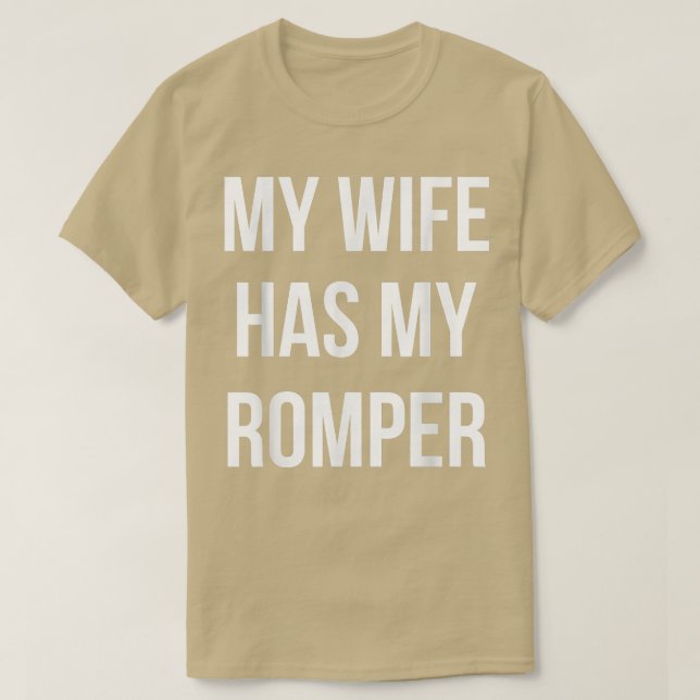 Camiseta Romper Season Minha Esposa Tem Meu Romper Engraçad (Frente do Design)