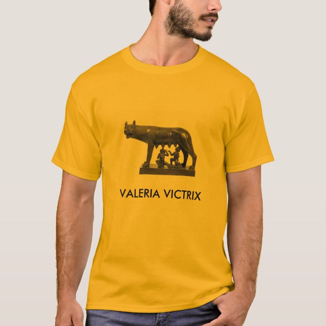 Camiseta Romulus e Remus. Valeria Victrix. T-shirt (Frente)