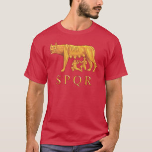 Camiseta Romulus, Remus, e t-shirt romanos do gráfico do