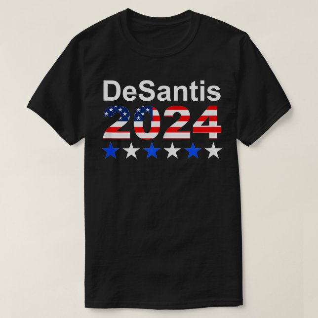 Camiseta Ron DeSantis 2024 Republicano Presidencial (Frente do Design)