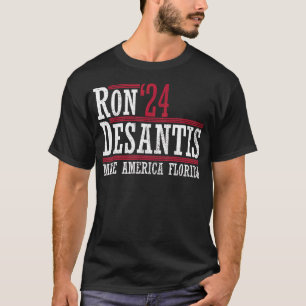 Camiseta Ron Desantis '24 Make America Florida Ron Desantis