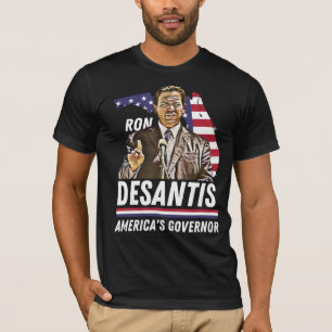 Camiseta Ron Desantis: A Flórida Patriótica Governador Am