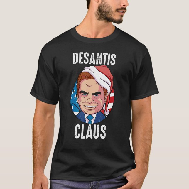 Camiseta Ron DeSantis Christmas DeSantis 2024 DeSantis Clau (Frente)
