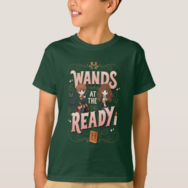 Camiseta Ron & Hermione Wands no Ready (Frente)