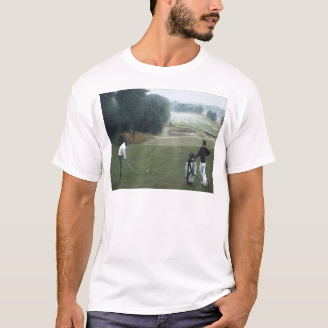 Camiseta Ron McGill Golfing Oil Painting 1 (Frente)