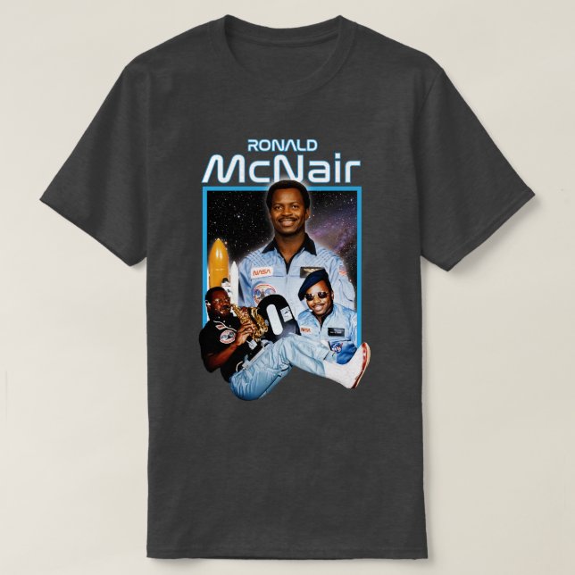 Camiseta Ron McNair (Frente do Design)
