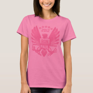 Camiseta Ron Paul 2012 Eagle cor-de-rosa