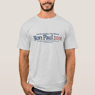 Camiseta Ron Paul - cinza