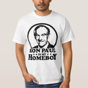 Camiseta Ron Paul é meu ficar em casa