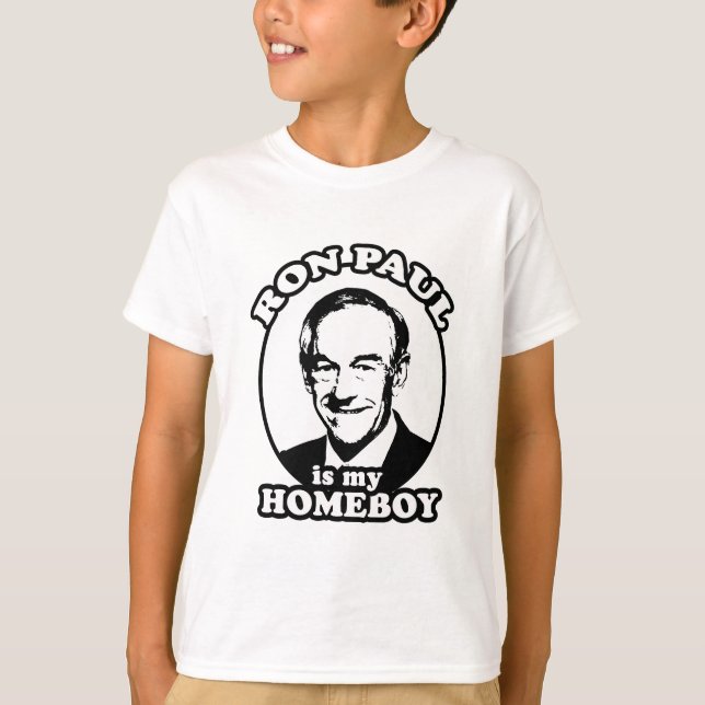 Camiseta Ron Paul é meu ficar em casa (Frente)