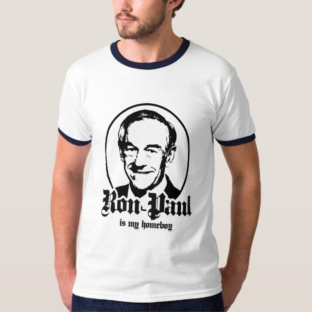 CAMISETA RON PAUL É MEU FICAR EM CASA (Frente)