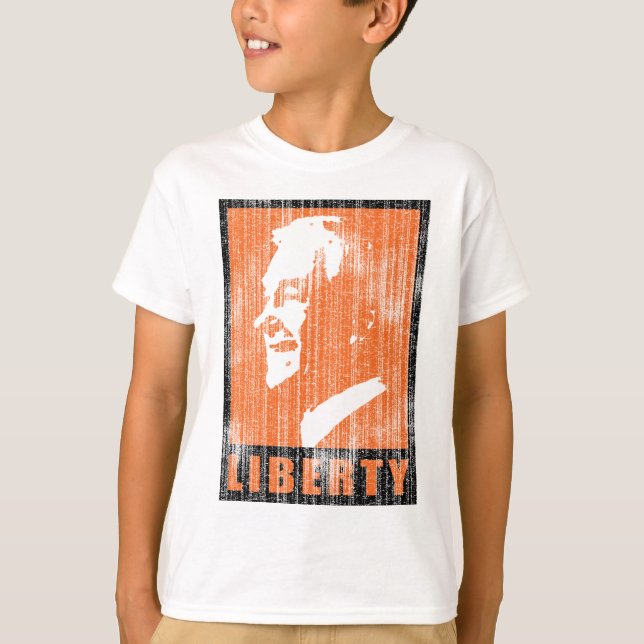 Camiseta Ron Paul - liberdade (Frente)