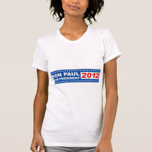 Camiseta Ron Paul para a fêmea 2012 do presidente t-shirt