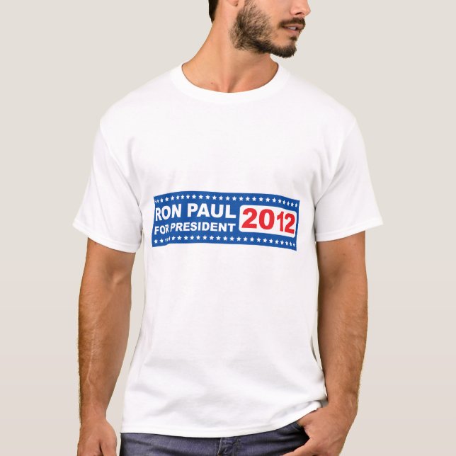 Camiseta Ron Paul para o homem 2012 do presidente t-shirt (Frente)