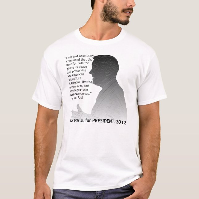Camiseta Ron Paul para o presidente (Frente)