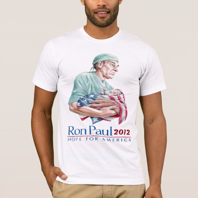 Camiseta Ron Paul para o presidente 2012 (Frente)