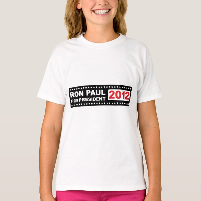 Camiseta Ron Paul para o Presidente 2012 (Frente)